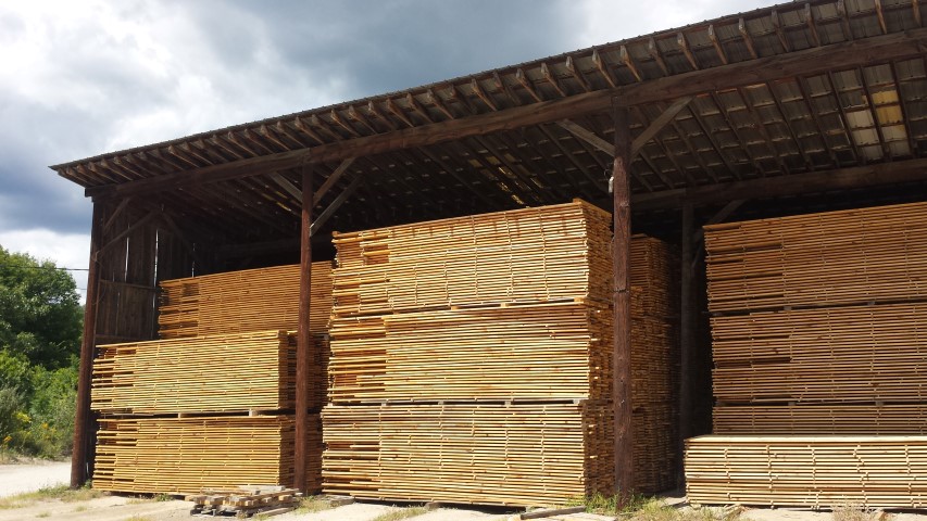 Wood in a shed