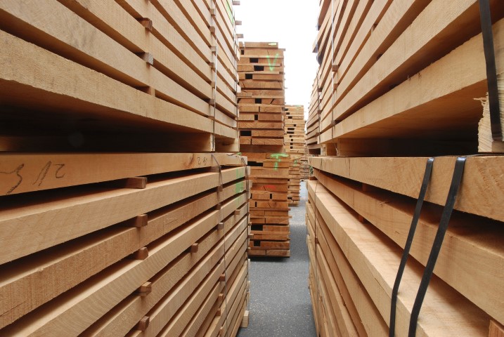 lines of clean lumber
